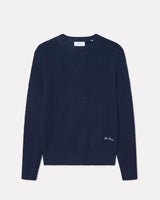 Dark-Navy-Alvin-Waffle-Crewneck-Knit-Jumper