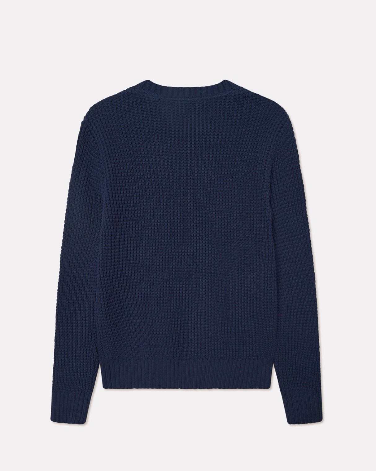 Dark-Navy-Alvin-Waffle-Crewneck-Knit-Jumper