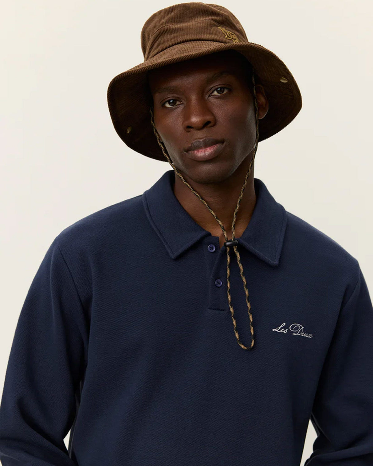 Dark Navy Ben Polo Piqué Sweatshirt