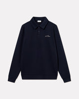 Dark Navy Ben Polo Piqué Sweatshirt
