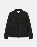 Duffel Bag Green Marseille Herringbone Wool Jacket