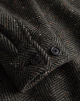 Duffel Bag Green Marseille Herringbone Wool Jacket
