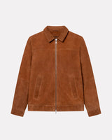 Brown Nyle Suede Coach Jacket