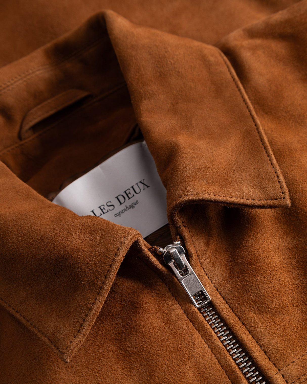 Brown Nyle Suede Coach Jacket
