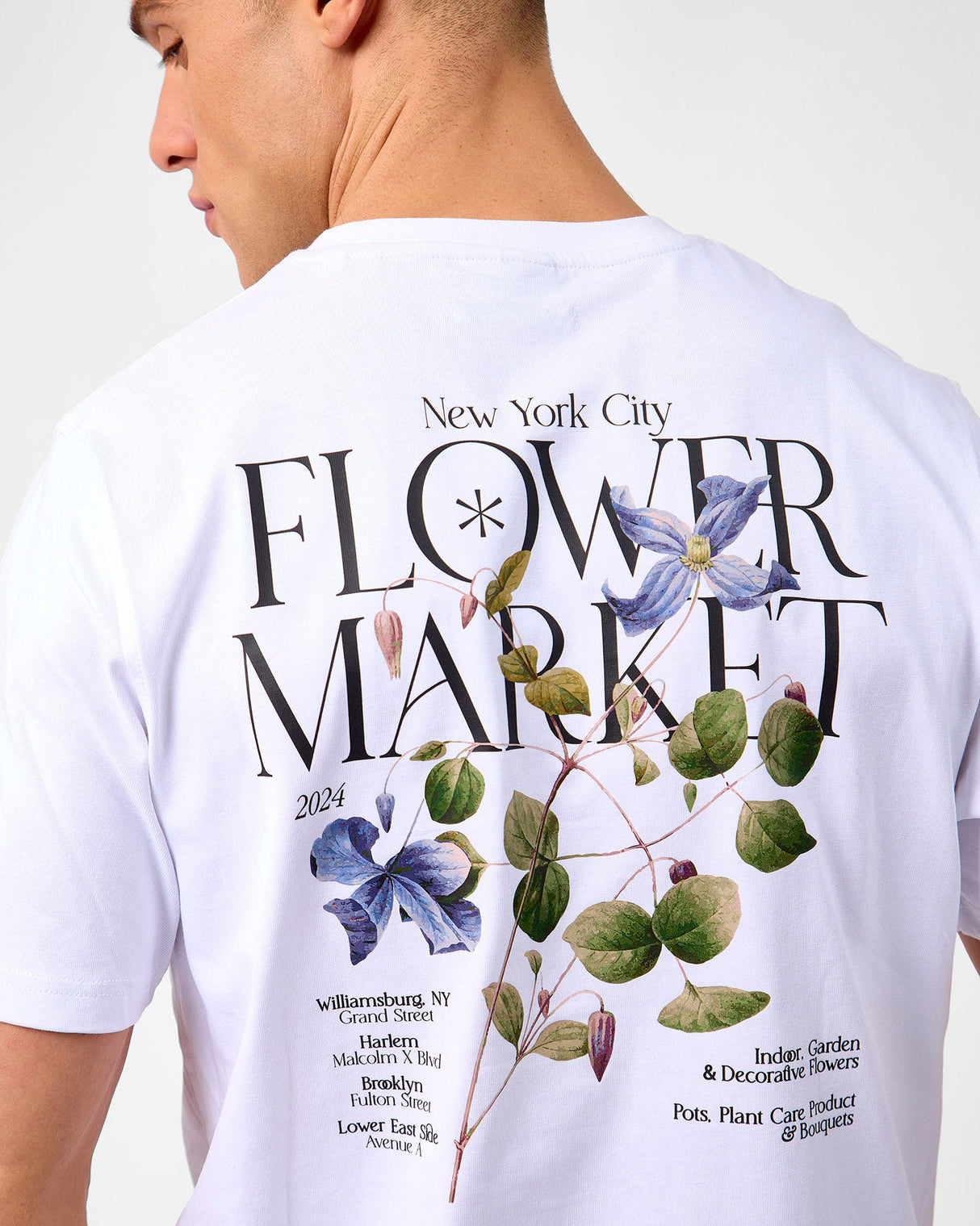 White Brady Flowermarket T-Shirt
