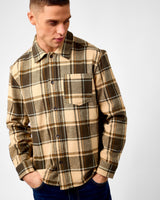 Irish-Cream-Beige-Loan-Check-Twill-Overshirt