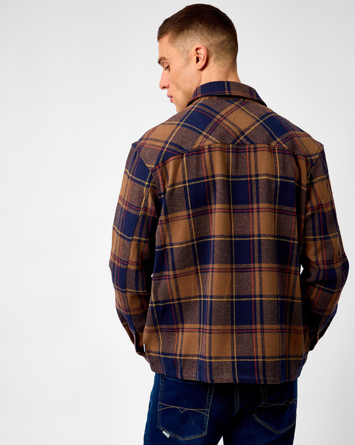 Mountain Green Loan Check Twill Overshirt