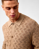Dark-Sand-Eloi-Cotton-Knit-Shirt