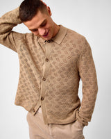 Dark Sand Eloi Cotton Knit Shirt