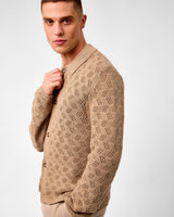 Dark Sand Eloi Cotton Knit Shirt
