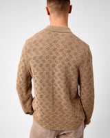 Dark Sand Eloi Cotton Knit Shirt