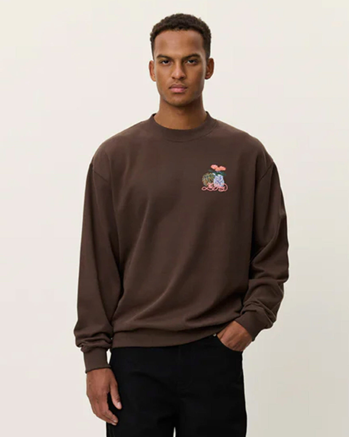 Slate-Brown-Cole-Table-Print-Cotton-Sweatshirt