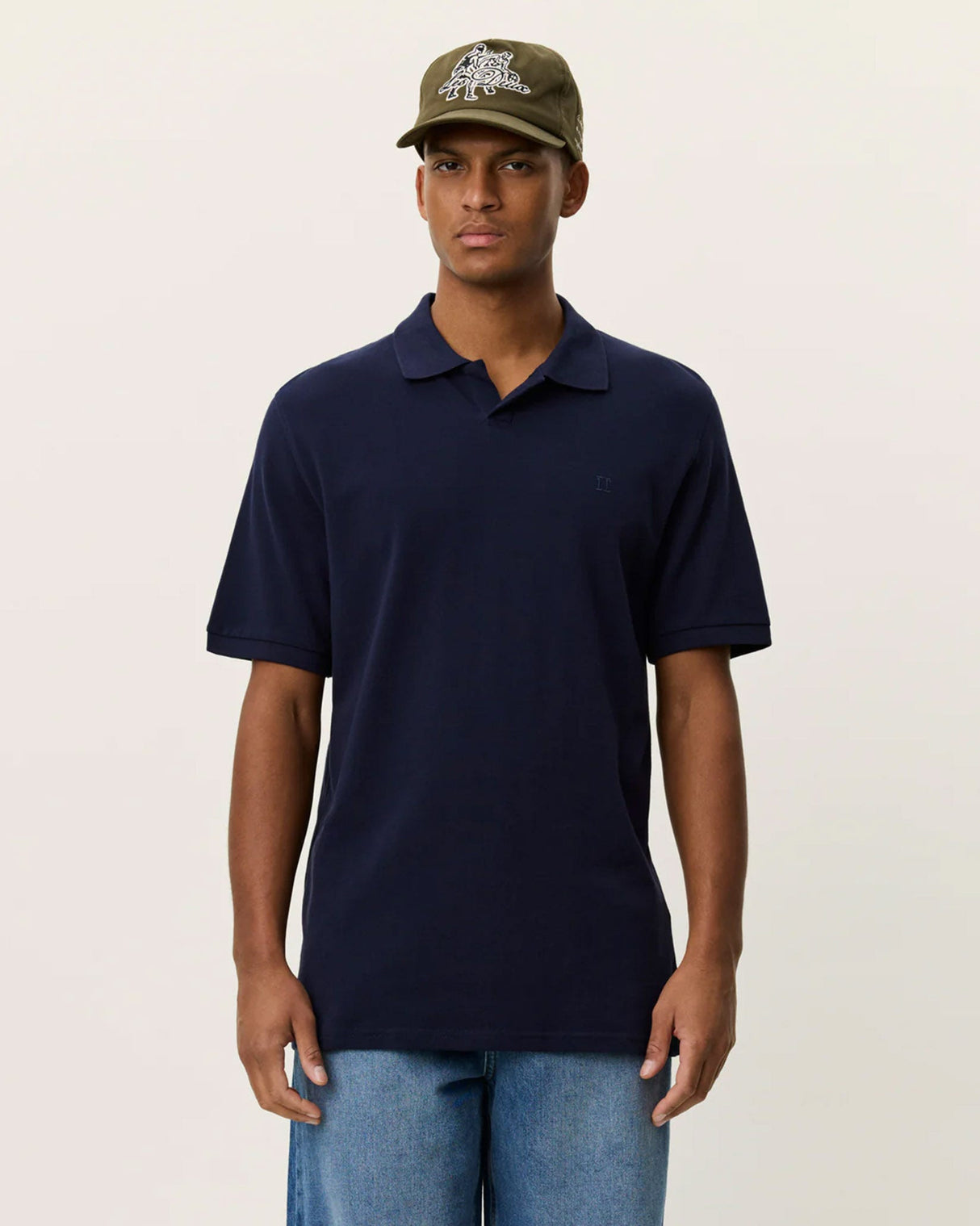 Dark-Navy-Pique-Polo-T-Shirt