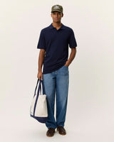 Dark Navy Pique Polo T-Shirt