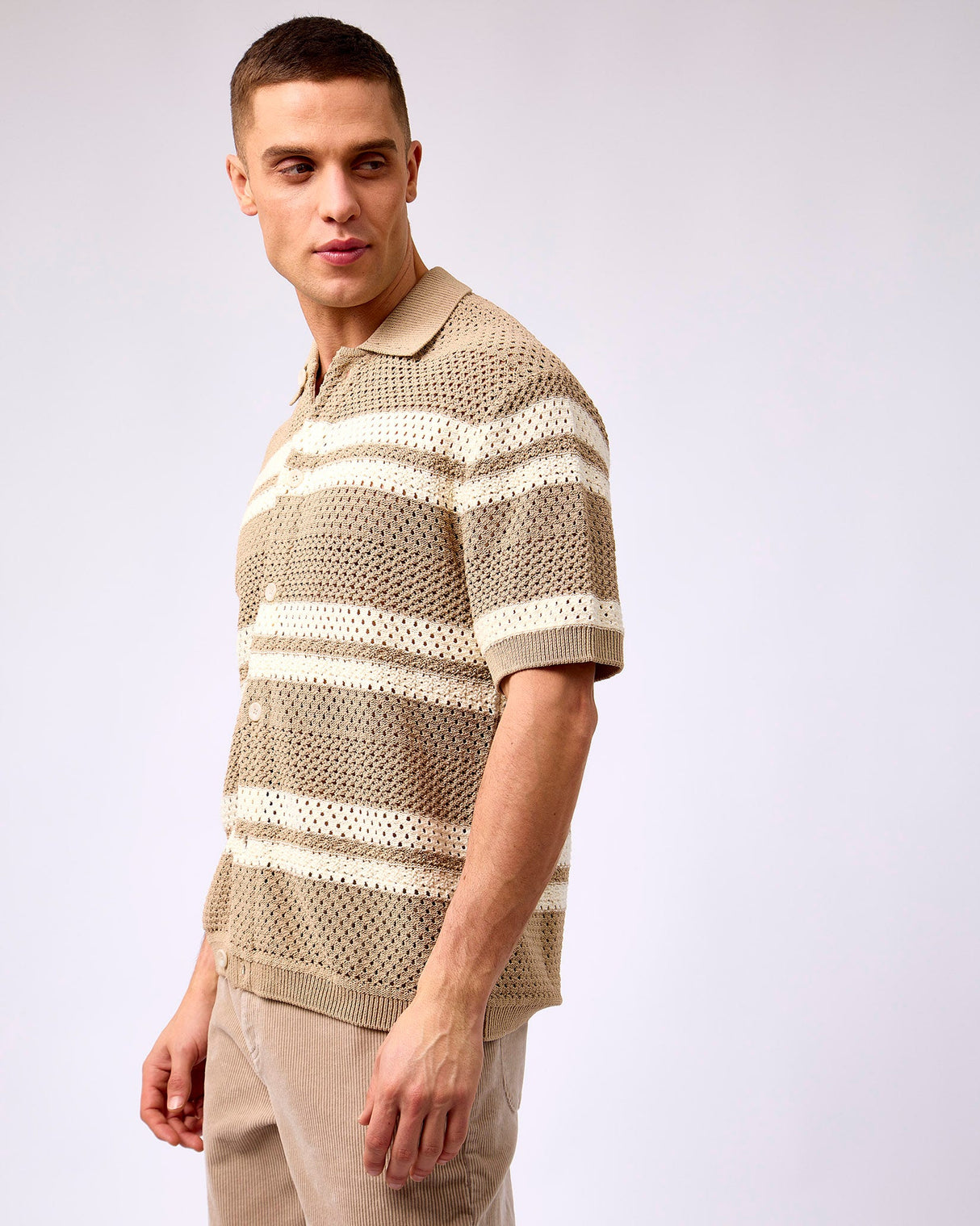 Dark-Sand-Gianni-Knit-Short-Sleeve-Shirt