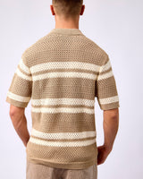 Dark Sand Gianni Knit Short Sleeve Shirt