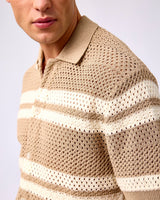 Dark Sand Gianni Knit Short Sleeve Shirt