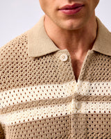 Dark Sand Gianni Knit Short Sleeve Shirt