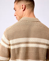 Dark Sand Gianni Knit Short Sleeve Shirt