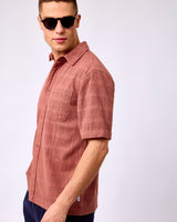 Cognac-Red-Charlie-Short-Sleeve-Shirt