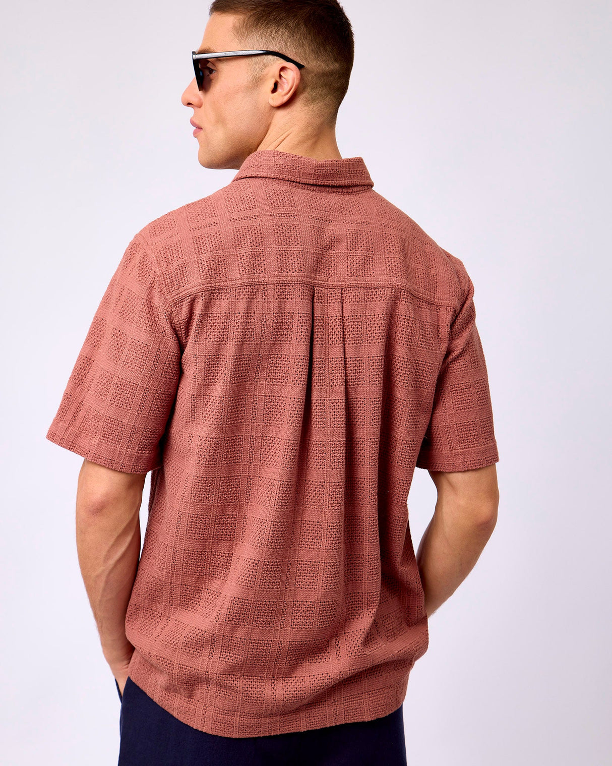Cognac Red Charlie Short Sleeve Shirt