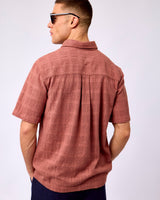 Cognac Red Charlie Short Sleeve Shirt