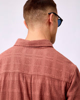 Cognac Red Charlie Short Sleeve Shirt