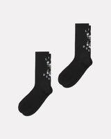 White-Logo-Flower-Socks-2-Pack-43-46