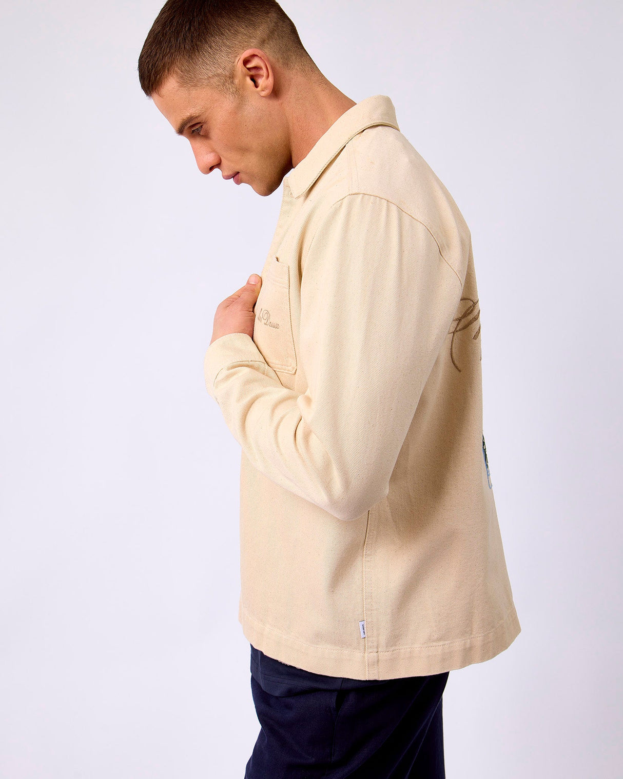 Ivory Layton Faience Twill Overshirt