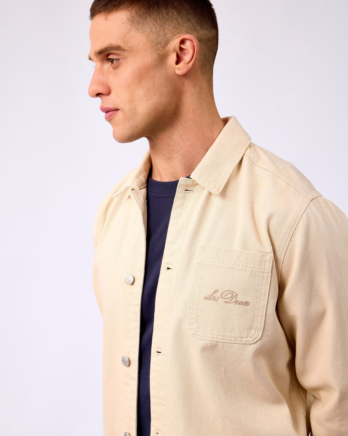 Ivory Layton Faience Twill Overshirt