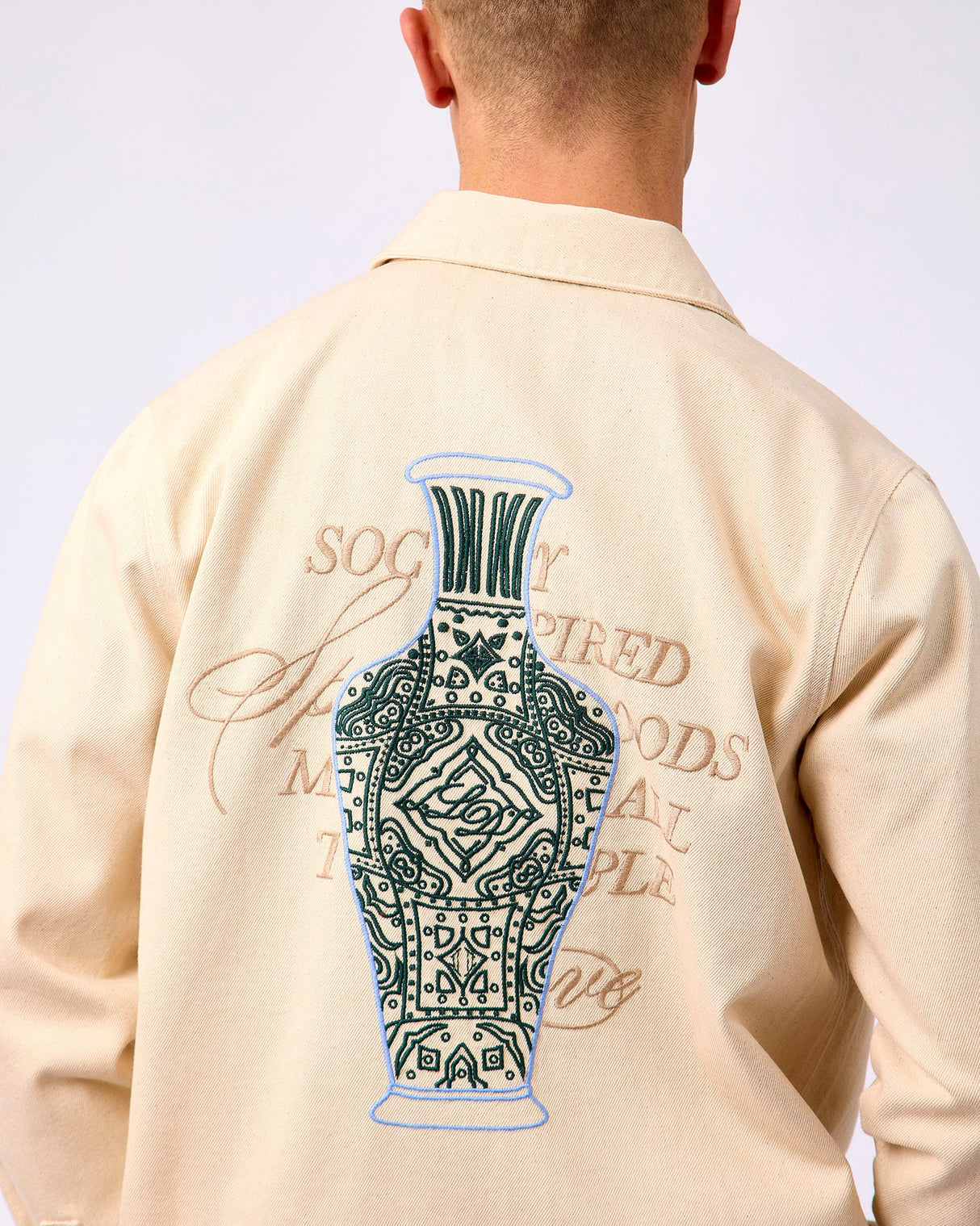 Ivory Layton Faience Twill Overshirt