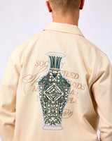 Ivory Layton Faience Twill Overshirt