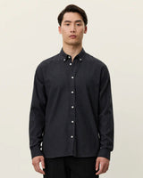 Charcoal-Melange-Desert-Brushed-Cotton-Shirt