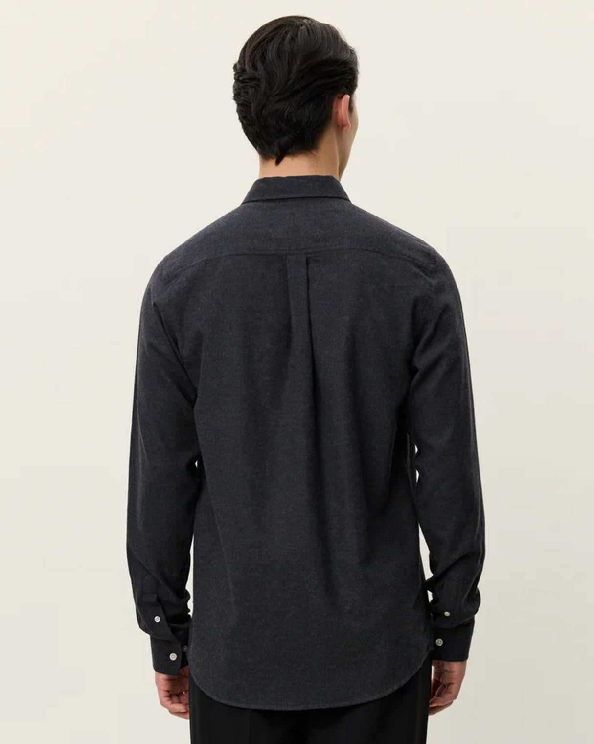 Charcoal-Melange-Desert-Brushed-Cotton-Shirt