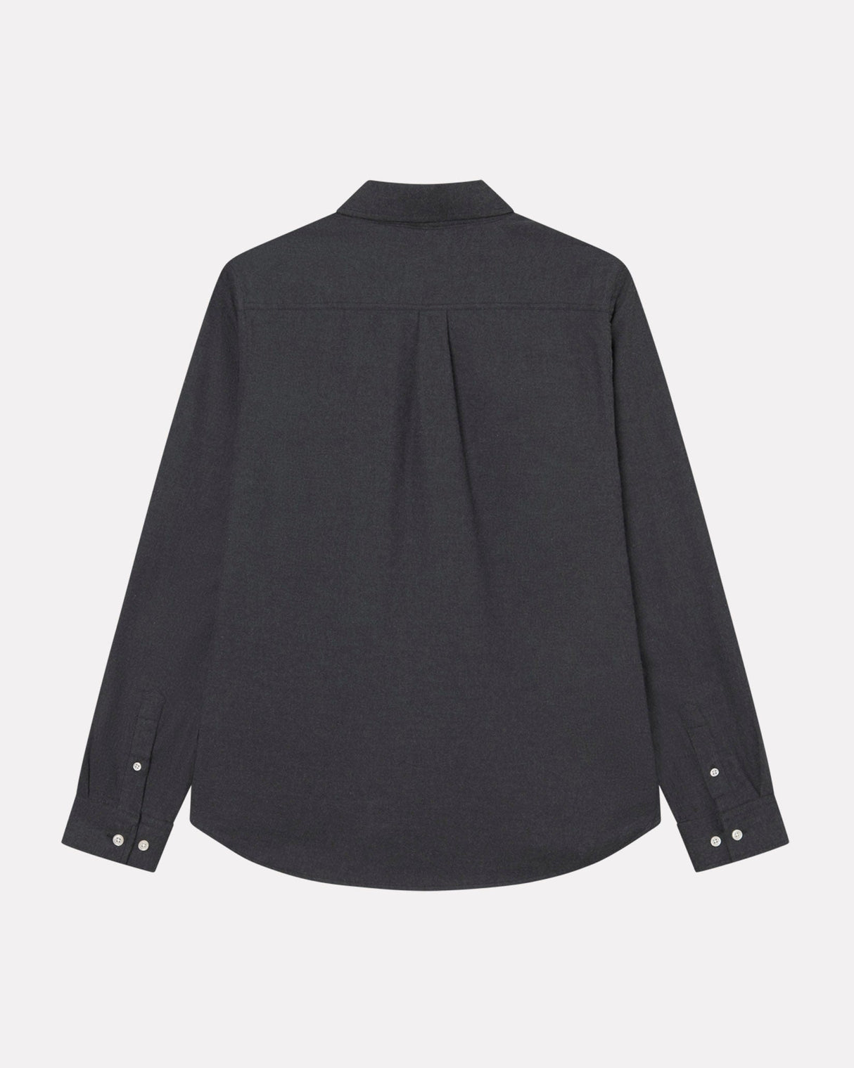 Charcoal Melange Desert Brushed Cotton Shirt