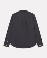 Charcoal Melange Desert Brushed Cotton Shirt