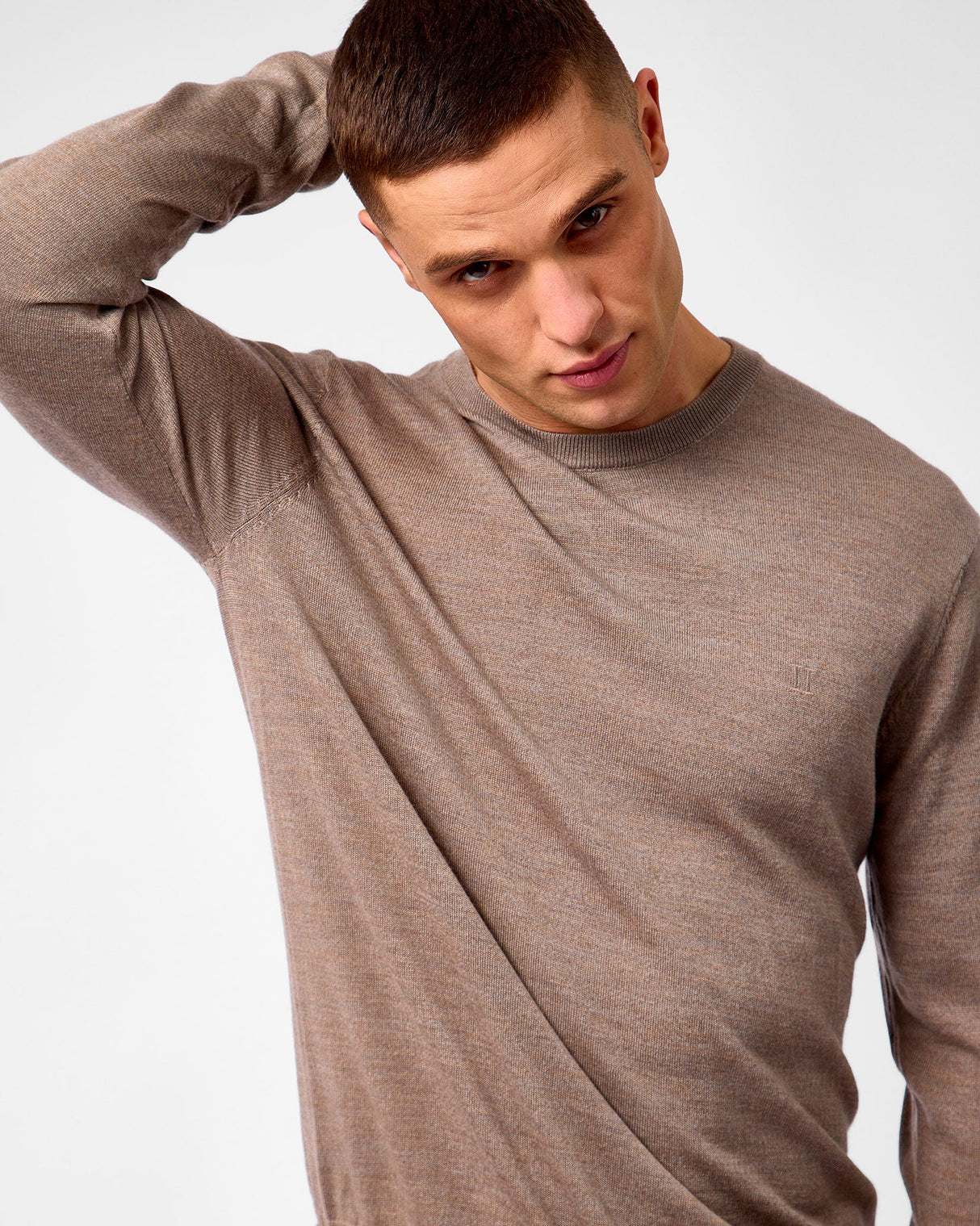Desert-Taupe-Greyson-Merino-Knit-Jumper
