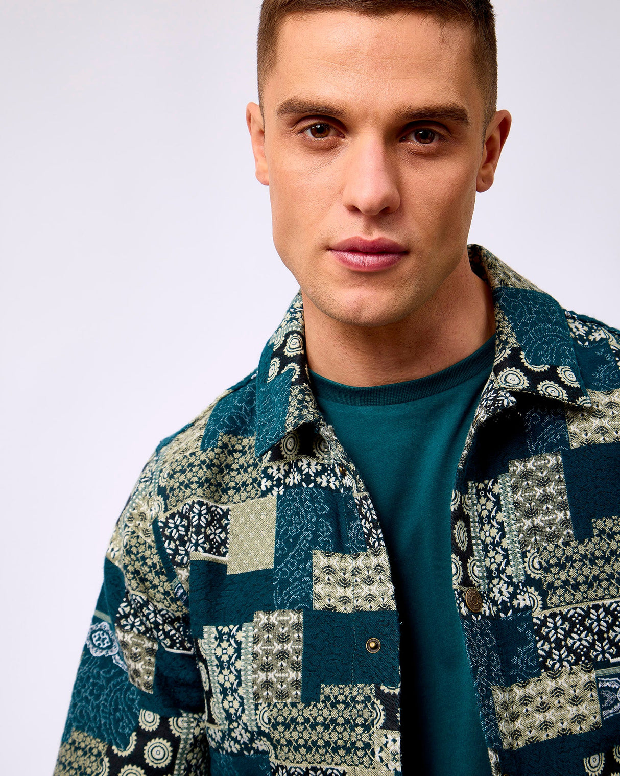 Sea Moss Green Ian Jacquard Coach Jacket