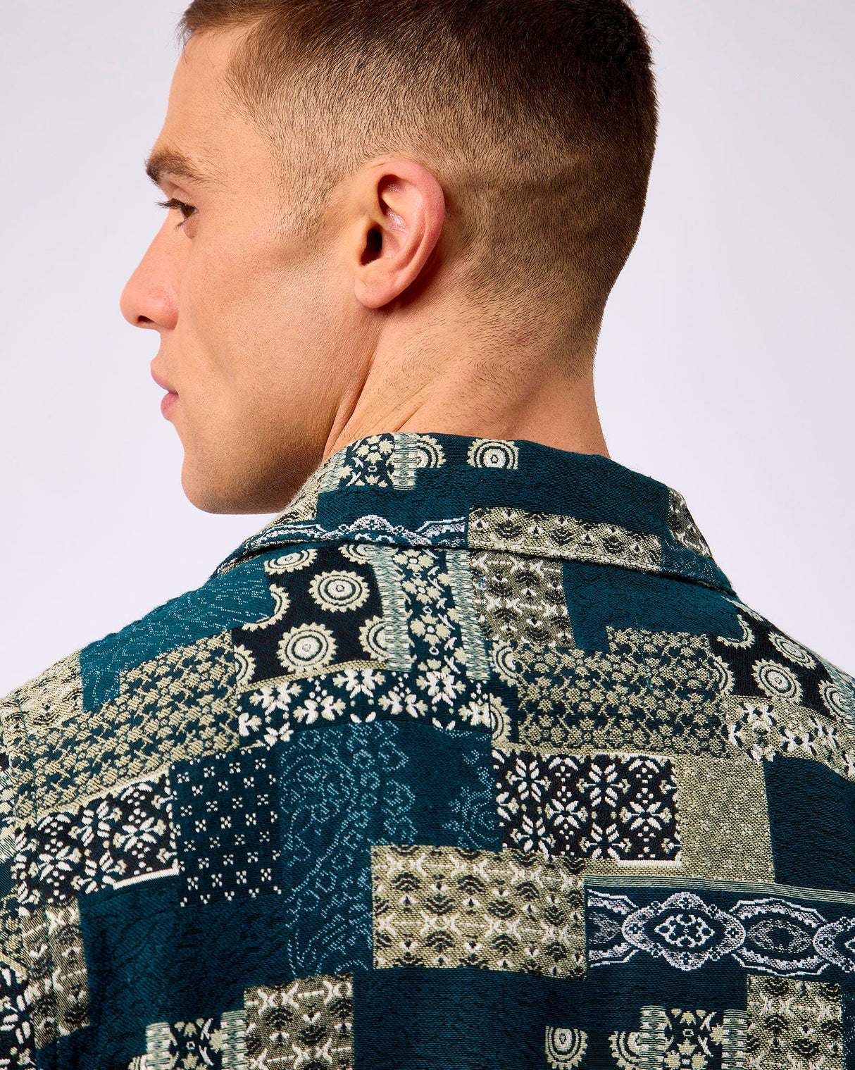 Sea Moss Green Ian Jacquard Coach Jacket