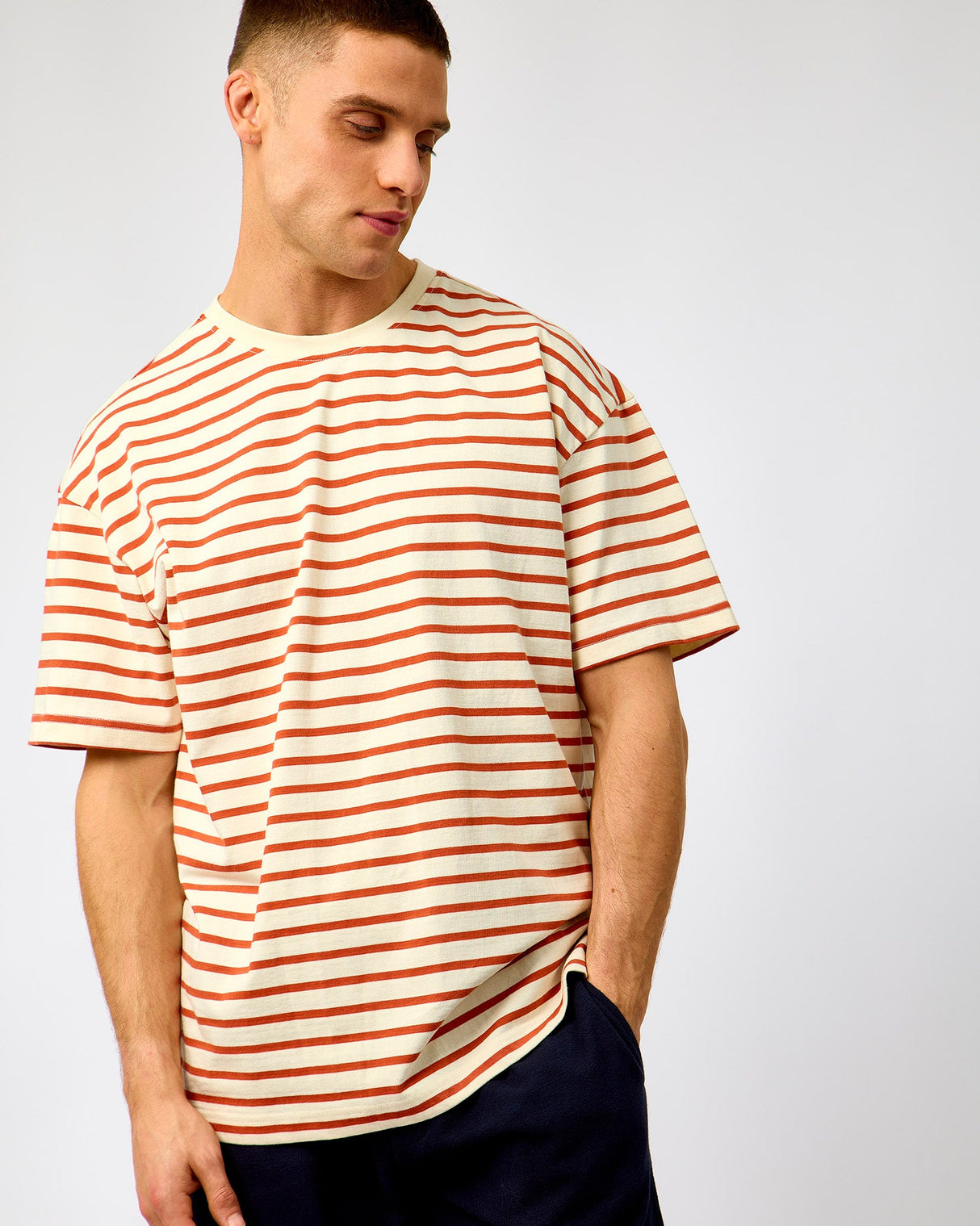Red-Stripe-Striped-T-Shirt