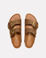 Cognac Arizona Big Buckle Sandal