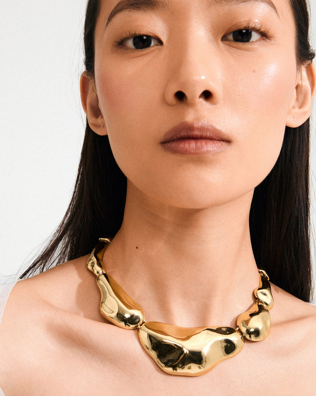Gold Free Statement Necklace