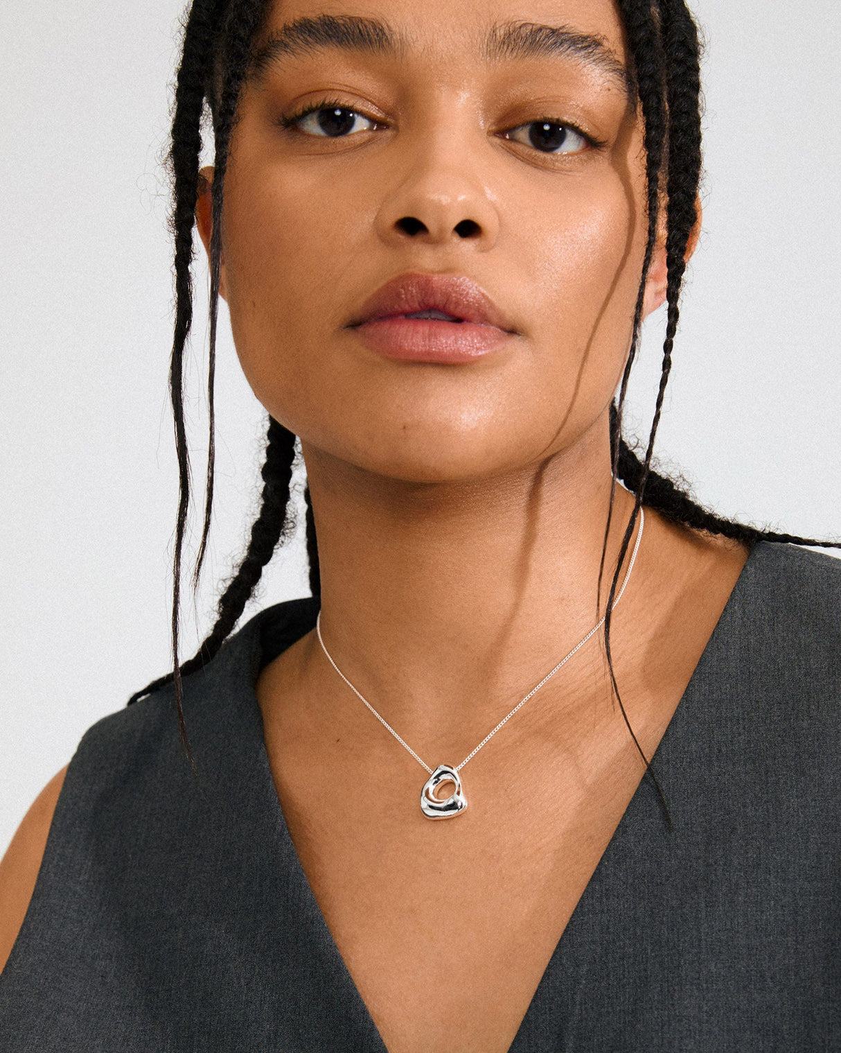 Silver Free Pendant Necklace