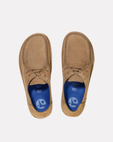 Grey Taupe Utti Suede Lace Moccasin