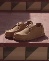 Grey Taupe Utti Suede Lace Moccasin