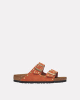 Orange-Rivet-Border-Arizona-Suede-Sandle