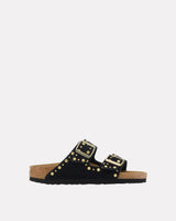 Black Rivet Leve Arizona Sandal
