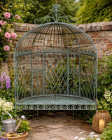 Aged-Green-Finish-Annie-Metal-Arch-Bench