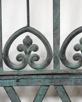 Aged Green Finish Annie Metal Arch Bench