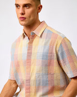 Multi Check Seersucker Short Sleeve Shirt